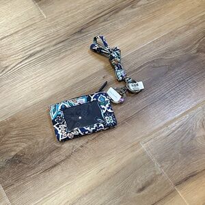 Brand New with tags! Vera Bradley Blue and White Floral ID Holder with Lanyard